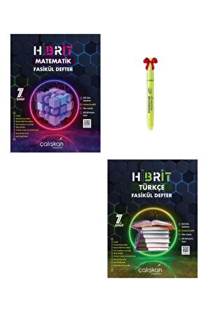 7.Sınıf Hibrit Matematik ve Türkçe Fasikül Defter