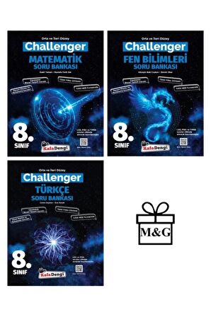 LGS 8.Sınıf Challenger Matematik Fen Bilimleri ve Türkçe Soru Bankası