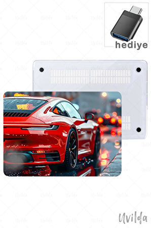MacBook Pro 16 A2780 uyumlu Otomo-23 HD Baskı Msoft Yağmur Kırmızı 911