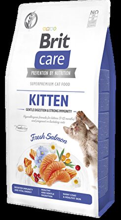 Brit Care Gentle Digestion & Strong Immunity Somonlu 7 kg Yavru Kedi Maması
