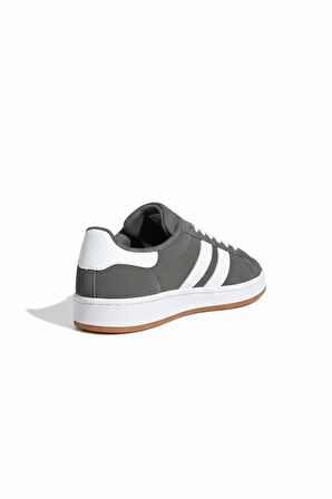 Tarzbu İki Çizgili Füme Erkek Günlük Sneaker Ayakkabı, Kauçuk Taban, 3 cm Topuk, Standart Kalıp Tarz0235