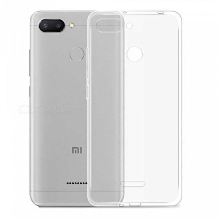 Gpack Xiaomi Redmi 6 Kılıf Süper Silikon Arka KorumaNano Glass