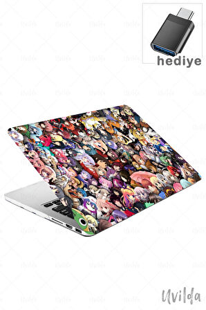 MacBook Pro 16 A2485 uyumlu Japon-5 UV Lans Msoft Anime Mozaik