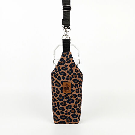 Woodycord El Yapımı U Model Leopar Desen Matara Termos Kılıfı  iceflow 0,89