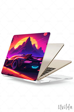 MacBook Air 13.6 A3113 A2681 uyumlu Otomo-21 Baskılı Msoft Günbatımı Sürüş