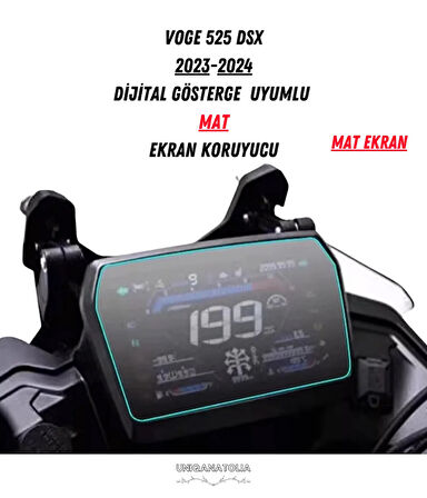 Voge 525 DSX 2023-2024 Dijital Gösterge Uyumlu Mat Ekran Koruyucu
