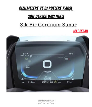 Voge 525 DSX 2023-2024 Dijital Gösterge Uyumlu Mat Ekran Koruyucu