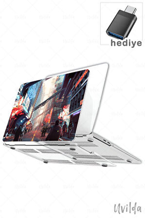 MacBook Pro 14 A3401 A3185 A3112 A2992 A2918 A2779 A2442 uyumlu Japon-12 Laptop Msoft Ütopik Şehir