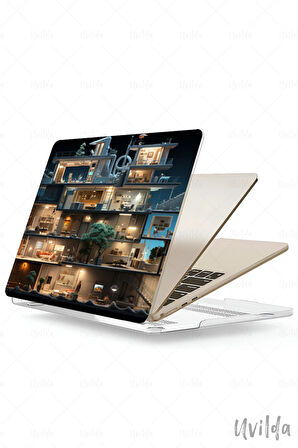 MacBook Air 13.6 A3113 A2681 uyumlu Nefes-19 Msoft Önleyici Minimal Mimar