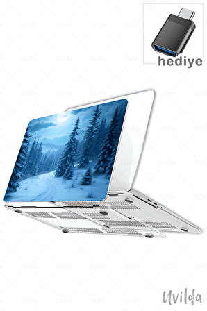 MacBook Pro 14 A3401 A3185 A3112 A2992 A2918 A2779 A2442 uyumlu Kaos-17 Lüks Msoft Bir Kış Masalı