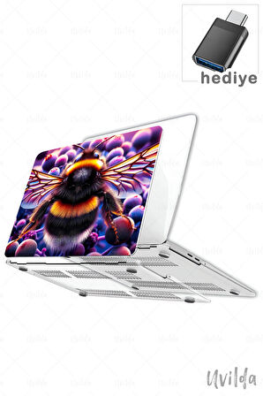 MacBook Pro 14 A3401 A3185 A3112 A2992 A2918 A2779 A2442 uyumlu Nefes-1 Msoft Renkli Yaban Arısı