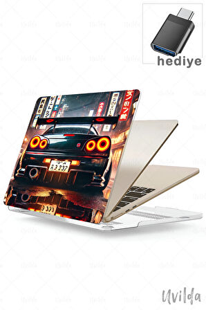 MacBook Pro 13 A2338 A2289 A2251 A2159 A1989 A1708 A1706 uyumlu Otomo-6 HD Premium Msoft Neon Skyline R34