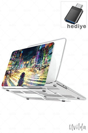 MacBook Pro 14 A3401 A3185 A3112 A2992 A2918 A2779 A2442 uyumlu Japon-24 Msoft Fit Baskılı Shibuya Tokyo