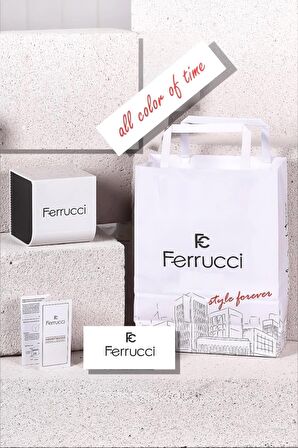 Ferrucci Kadın Kol Saati Çelik Kordon Çelik Kasa Rose Gold-Gümüş FC.03207M.04 zmfer124