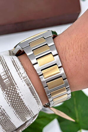 Bigotti Milano Luxury Erkek Kol Saati Gümüş-Gold Çelik Kordon Çelik Kasa Fonksiyonlar Aktif zmb006