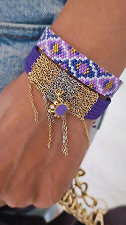 Violet Dream Miyuki Bileklik 