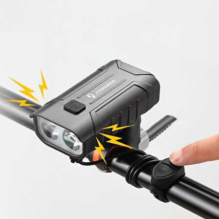 Schulzz 250 Lümen USB ile Şarj Edilebilir Bisiklet Farı