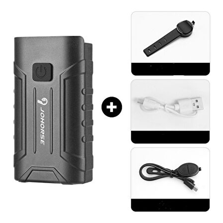 Schulzz 250 Lümen USB ile Şarj Edilebilir Bisiklet Farı