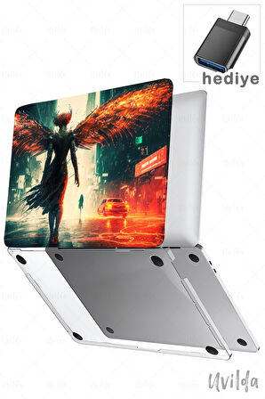 MacBook Air 15 A3114 A2941 uyumlu Nefes-13 PVC Msoft Kapak Yağmur İblis