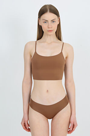 Yüksek Bel Basic Lazer Kesim Bikini Külot 3'lü Paket