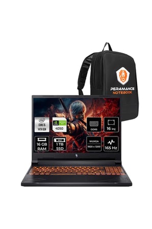 Nitro V16 i5-14450HX 16GB 1TB SSD RTX4050/6GB 85W 16'' WUXGA 165Hz FDOS Gaming Laptop & ÇANTA