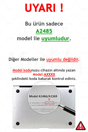 MacBook Pro 16 A2485 uyumlu Nefes-20 UV Msoft PVC Geçit ve Gelecek