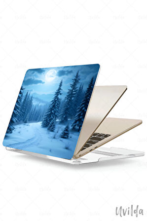 MacBook Pro 16 A2780 uyumlu Kaos-17 UV Msoft Desen Bir Kış Masalı