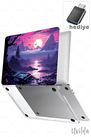 MacBook Air 15 A3114 A2941 uyumlu Kaos-8 UV Lans Msoft Alacakaranlık