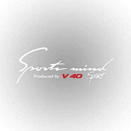 V40 Sports Mind Oto Sticker 30 cm x 11 cm yazı 546