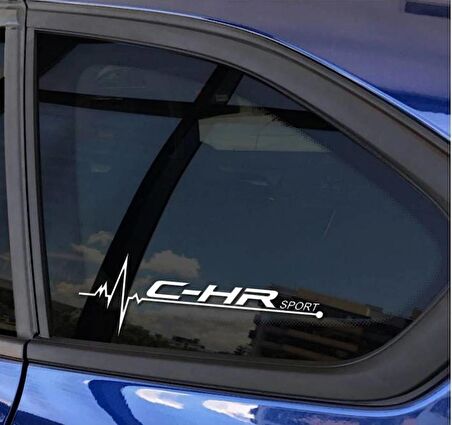 C-HR Yan Cam Sticker Oto Kapı Çıkartma Tuning oto 20 cm x 7 cm yazı 498