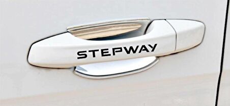 Stepway Kapı Kolu ve Jant sticker seti 8 adet yazı 465