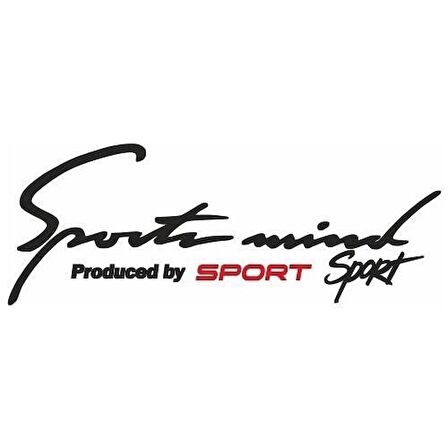 S koda Sports Mind Oto Sticker 30 cm x 11 cm yazı 455
