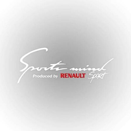 Rena ult Sports Mind Oto Sticker 30 cmx11 cm Beyaz yazı 410