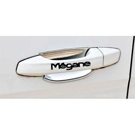 Megane Kapı Kolu ve Jant sticker seti 8 adet yazı 401