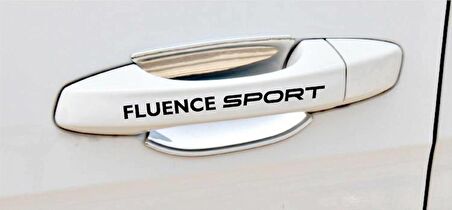 Fluence Sport Kapı Kolu ve Jant sticker seti 8 adet yazı 388