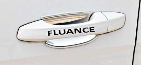 Fluance Kapı Kolu ve Jant sticker seti 8 adet yazı 386