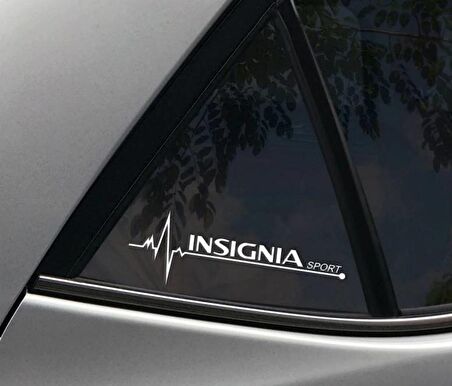 Insignia Yan Cam Sticker Oto Kapı Çıkartma Tuning oto 20 cm x 7 cm yazı 339