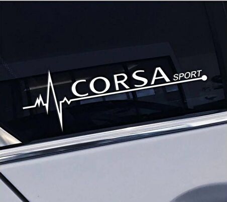 Corsa Yan Cam Sticker Oto Kapı Çıkartma Tuning oto 20 cm x 7 cm yazı 334