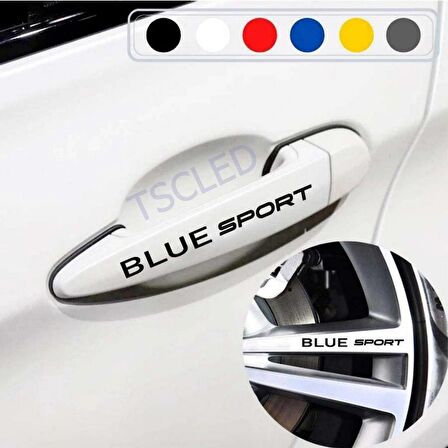 Accent Blue için Kapı Kolu ve Jant Sticker yazı 197