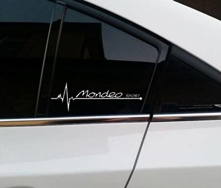 Mondeo Yan Cam Sticker Oto Kapı Çıkartma Tuning oto 20 cm x 7 cm yazı 175