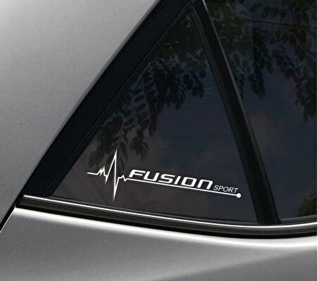 Fusion Yan Cam Sticker Oto Kapı Çıkartma Tuning oto 20 cm x 7 cm yazı 171