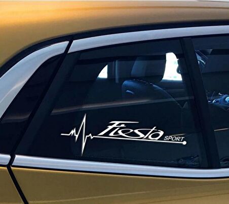 Fiesta Yan Cam Sticker Oto Kapı Çıkartma Tuning oto 20 cm x 7 cm yazı 168