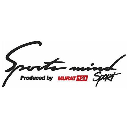 Tofaş Murat 124 Sports Mind Oto Sticker 30 cm x 11 cm yazı 151