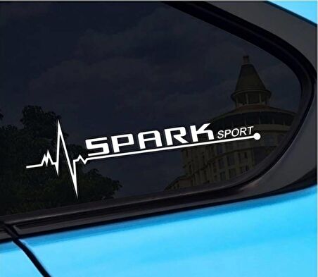 Spark Yan Cam Sticker Oto Kapı Çıkartma Tuning oto 20 cm x 7 cm yazı 59