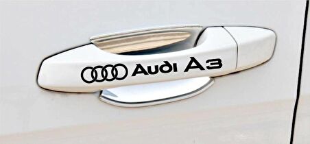 A3 Kapı Kolu ve Jant sticker seti 8 adet yazı 22