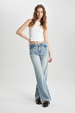 DeFacto Fitted Halter Yaka Basic Düz Triko Atlet C3147AX24SPER105