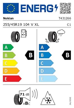 Nokian Tyres 255/45 R19 104V XL WR Snowproof P Kış Lastiği ( Üretim Yılı: 2023 )