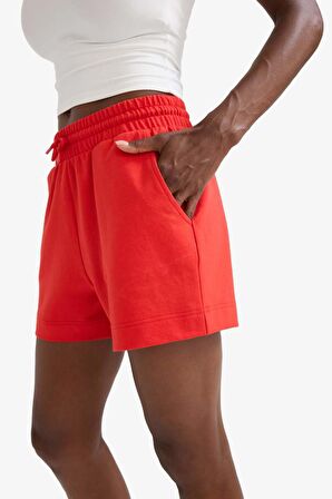 DeFactoFit Standart Fit Sporcu Kısa Paça Basic Düz Şort