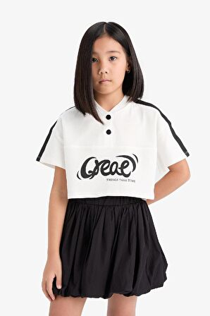DeFacto Kız Çocuk Poplin Etek E2273A825SMBK81