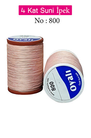 Oyalı 4 Kat Suni İpek İplik İğne Oyası Boncuk İpi Tığ Oyası No:800